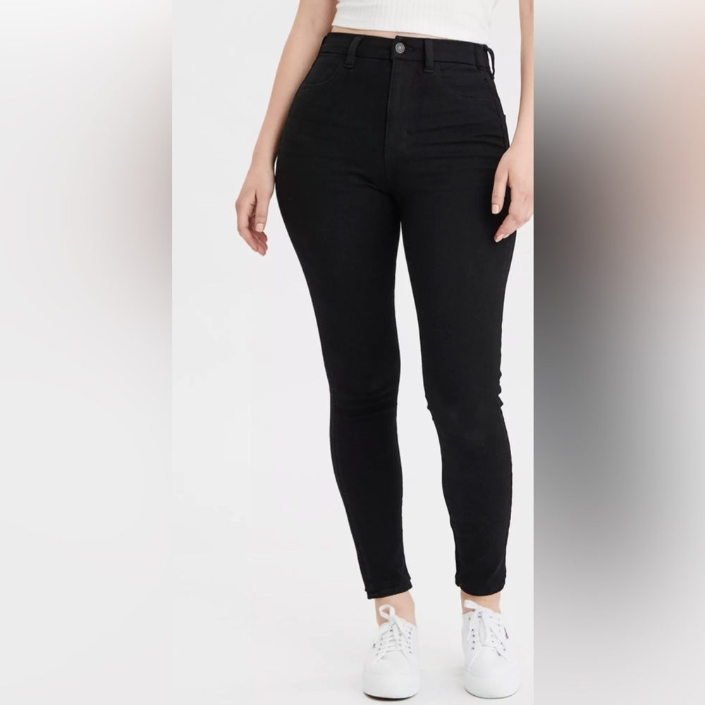 American Eagle The Dream Jean Curvy High Rise Jegging Black
